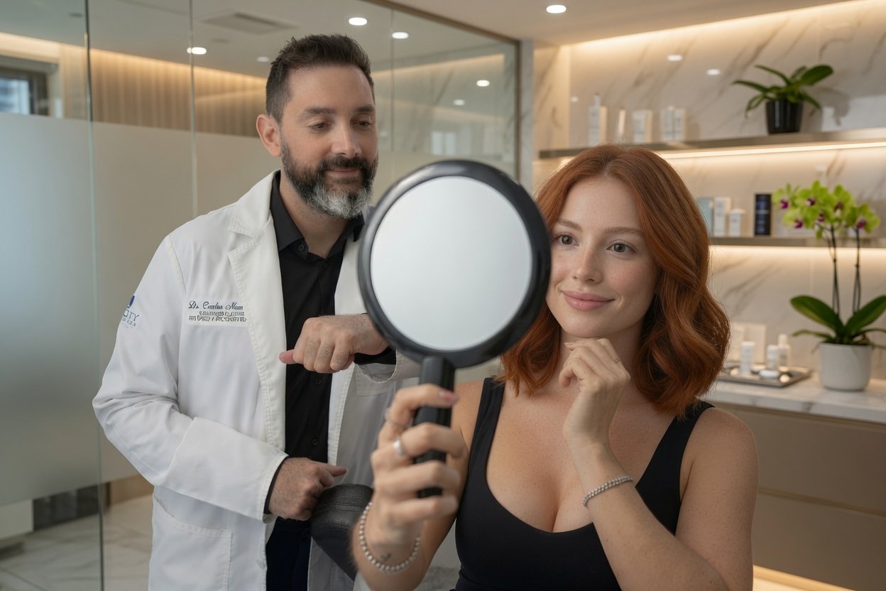 Dr. Marciales during a patient consultation
